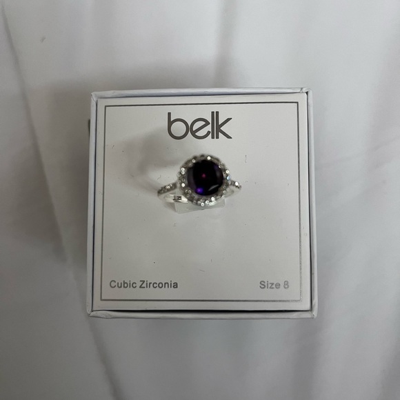 Belk Cubic Zirconia amethyst color ring - Picture 1 of 3